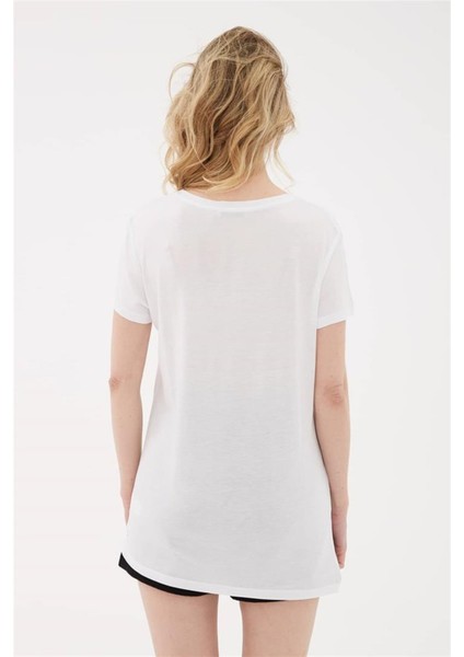 Fashıon Frıends Kadın Baskılı T-Shirt 23Y-TST0215K1 indirimleri