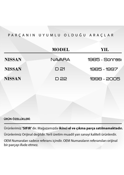 Nissan Navara, D21, D22 Için Fren Debriyaj Pedal Lastiği