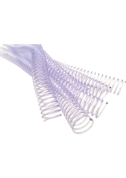 Plastik Helezon Spiral 28MM. 3:1 Şeffaf 50 Ad. 48 Lop Poşetli