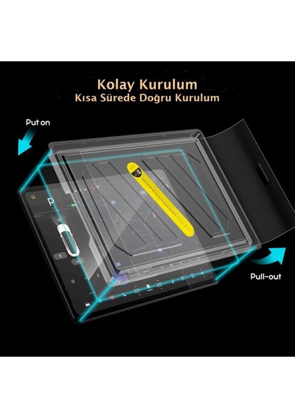Tesla Model Y/3 Kolay Kurulum 9H, Anti-Blue Light, Parmak İzi Önleyici, Mat Temperli Ekran Koruyucu