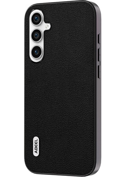 Samsung Galaxy A24 4g Koruyucu Kılıf Litchi Doku Inek Deri Kaplamalı Pc+Tpu Telefon Kapağı (Yurt Dışından)
