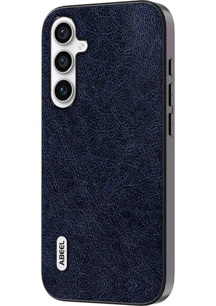 Samsung Galaxy M54 5g / F54 5g Litchi Doku Deri Kaplamalı Tpu+Pc Kılıfı Retro Telefon Kapağı (Yurt Dışından)