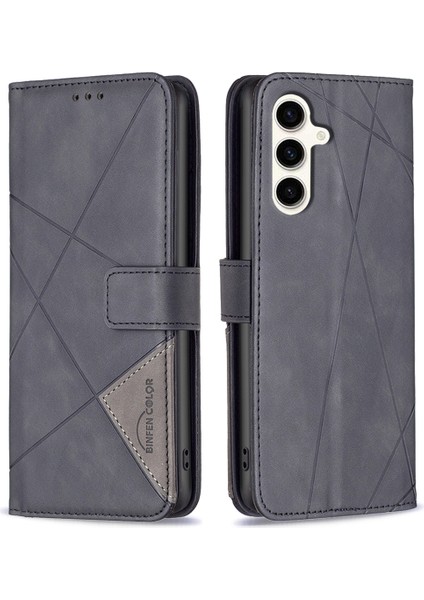 Samsung Galaxy S23 Fe Basılı Stand Telefon Kılıfı Pu Deri Cüzdan Kapağı (Yurt Dışından)