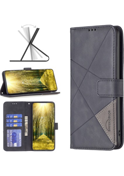 Samsung Galaxy S23 Fe Basılı Stand Telefon Kılıfı Pu Deri Cüzdan Kapağı (Yurt Dışından)