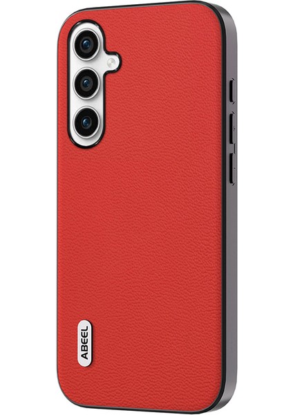 Samsung Galaxy M54 5g / F54 5g Litchi Doku Geri Kapak Inek Deri Kaplamalı Pc+Tpu Telefon Kılıfı (Yurt Dışından)
