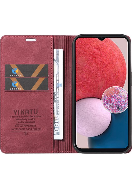 Samsung Galaxy A32 5g / M32 5g Cilt Touch Flip Stand Pu Deri Cüzdan Telefon Kılıfı (Yurt Dışından)