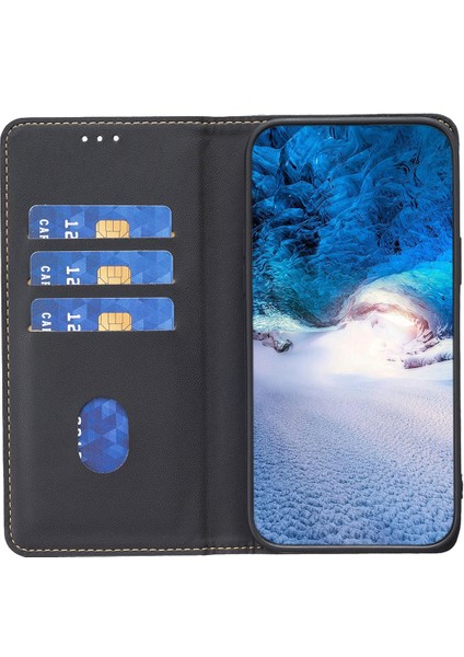 Samsung Galaxy S23 Fe Otomatik Absorlanmış Manyetik Deri Kapak Kplus Tutucu Telefon Kılıfı (Yurt Dışından)