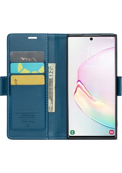 Samsung Galaxy Note 10 Plus 4g Rfıd Engelleme Cüzdan Kılıfı Deri Stand Telefon Kapağı (Yurt Dışından)