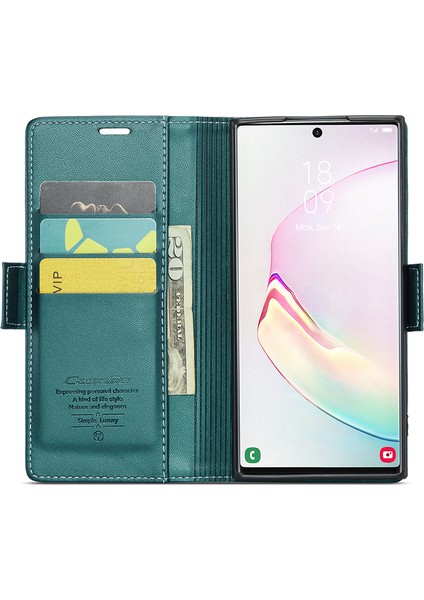 Samsung Galaxy Note 10 Plus 4g Rfıd Engelleme Cüzdan Kılıfı Deri Stand Telefon Kapağı (Yurt Dışından)