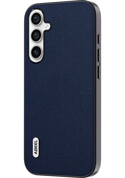 Samsung Galaxy A14 4g / 5g Litchi Doku Kılıfı, Şok Geçirmez Inek Deri Kaplamalı Pc+Tpu Telefon Kapağı (Yurt Dışından)