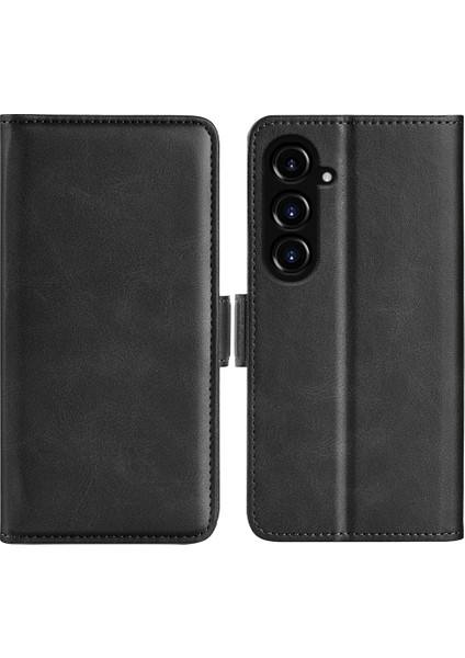 Samsung Galaxy S23 Fe Buzağı Doku Kapağı Pu Deri Cüzdan Telefon Kılıfı Stand (Yurt Dışından)