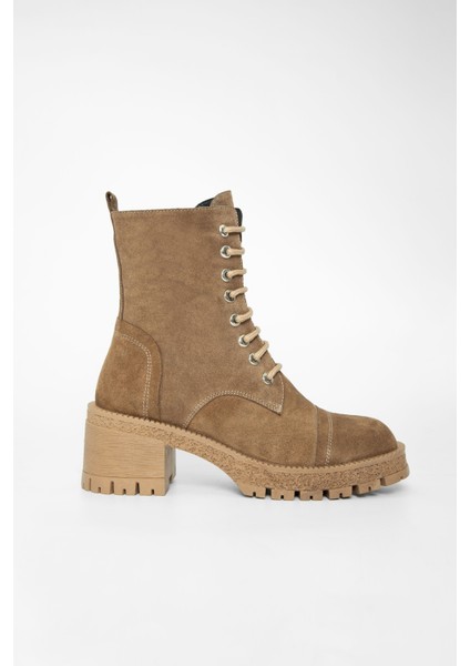 Kadın Taba Süet Deri Casual Bot 33 27510 Bn Bot SK23/24