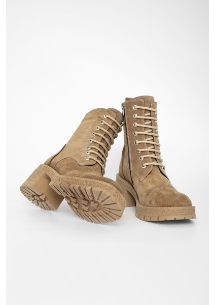 Kadın Taba Süet Deri Casual Bot 33 27510 Bn Bot SK23/24 modelleri