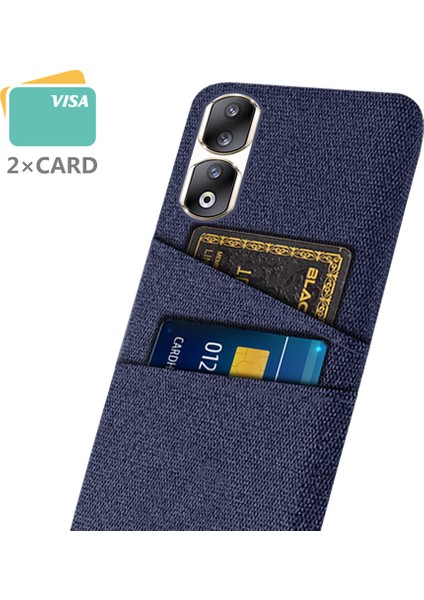 Honor 90 Pro Hard Pc + Bez Koruyucu Kılıf Ikili Kart Yuvaları ile Bez Doku Telefon Kapağı (Yurt Dışından) fiyatları