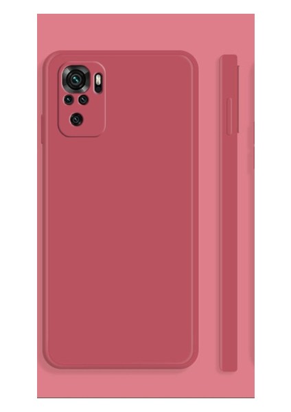 Xiaomi Redmi Note 10 S ile Uyumlu Içi Kadife Dokulu Kamera Korumalı Silikon Lansman Kılıf