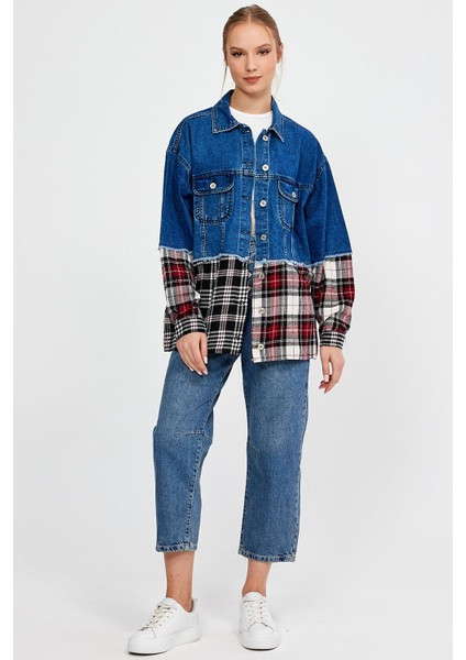 Özel Koleksiyon Garnili Denim Ceket (AG-3020) modelleri