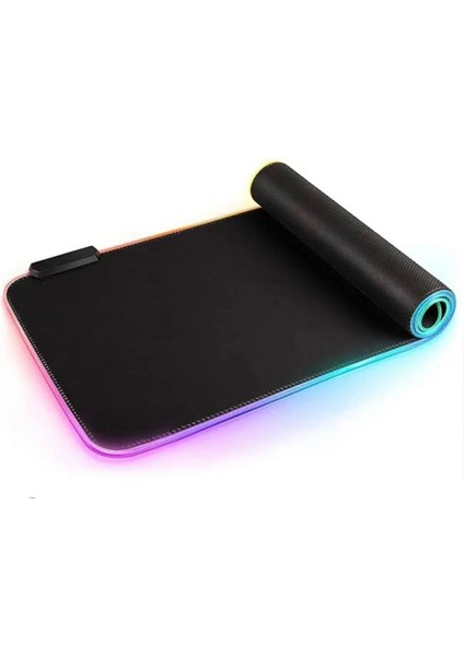 90X40 Rgb Mouse Pad LED Işıklı Baskısız Siyah Renk Gaming Mousepet fiyatları