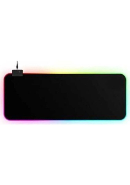90X40 Rgb Mouse Pad LED Işıklı Baskısız Siyah Renk Gaming Mousepet modelleri