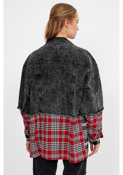 Özel Koleksiyon Garnili Denim Ceket (AG-3020) indirimleri