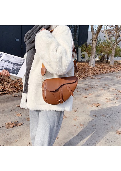 Kadın Retro Bahar Trend Kore Tarzı Moda Crossbody Basit Çantası (Yurt Dışından)