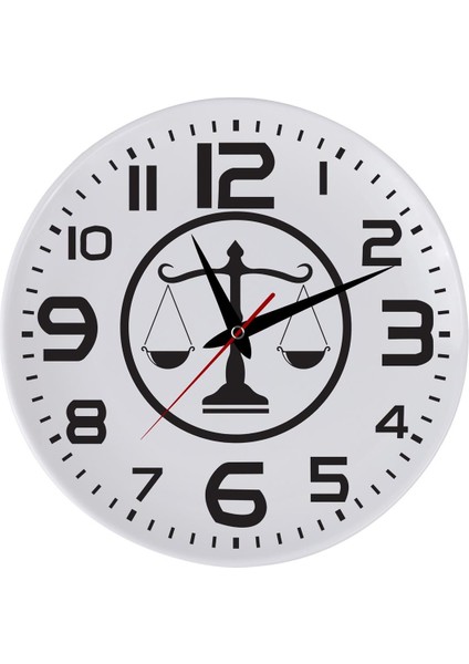 Avukatlara Özel Cam Duvar Saati