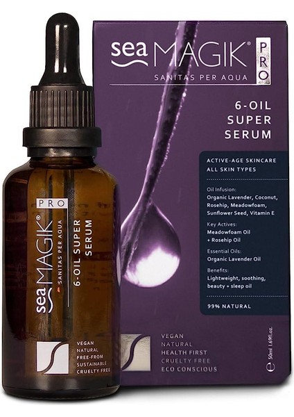 Dead Sea Spa Magik Organiks 6 Oil Super Serum 50ml