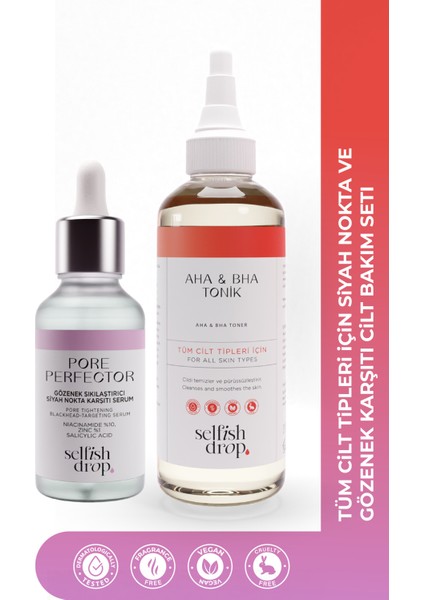 Cilt Bakım Seti (Pore Perfector + Aha & Bha Toner)