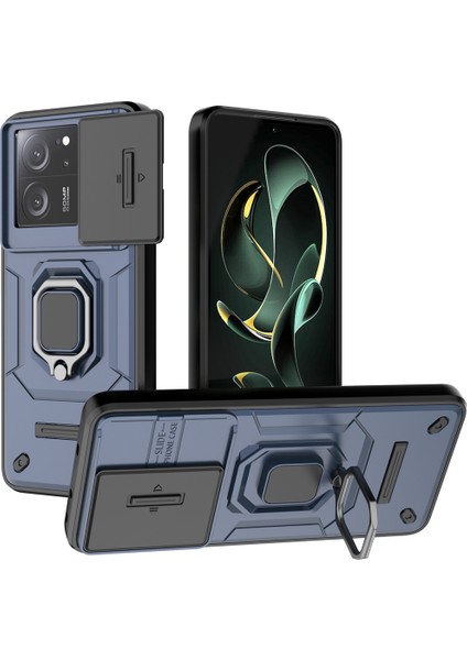 Xiaomi 13T-13T Pro Için Telefon Kılıfı [düşmeye Karşı Koruma] Araba Manyetik Halka Tutuculu (Yurt Dışından)