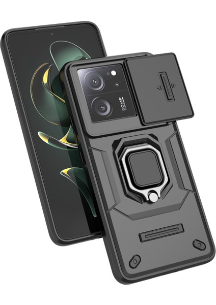 Xiaomi 13T-13T Pro Için Telefon Kılıfı [düşmeye Karşı Koruma] Araba Manyetik Halka Tutuculu (Yurt Dışından)