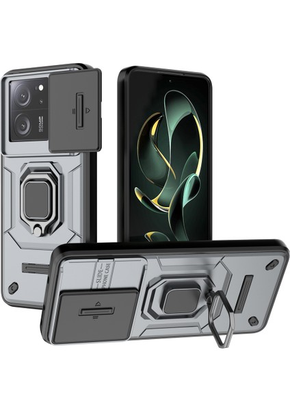 Xiaomi 13T-13T Pro Için Telefon Kılıfı [düşmeye Karşı Koruma] Araba Manyetik Halka Tutuculu (Yurt Dışından)