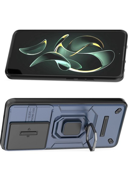 Xiaomi 13T-13T Pro Için Telefon Kılıfı [düşmeye Karşı Koruma] Araba Manyetik Halka Tutuculu (Yurt Dışından)