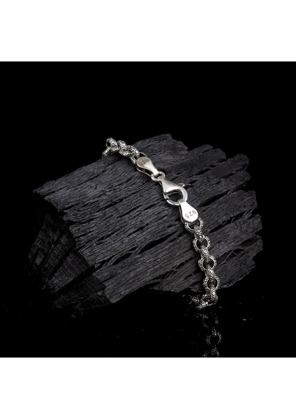 925 Ayar Gümüş El Işi Doch Zincir Model Erkek Bileklik fiyatları