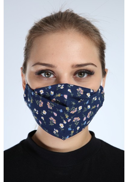 Yıkanabilir 3 Katlı Pamuklu Maske Desenli P10002
