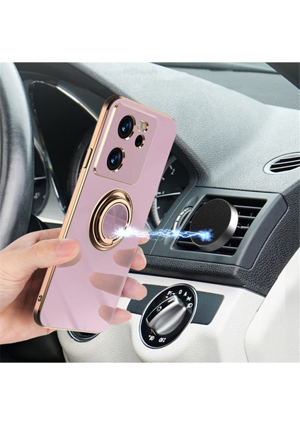 Xiaomi 13T-13T Pro Için Telefon Kılıfı Roating Ring Standlı Elektro Kaplama Tpu Kılıf (Yurt Dışından) fırsatları