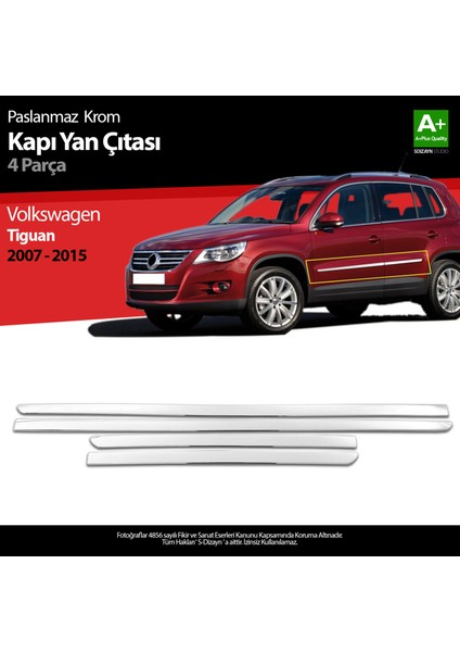 Vw Tiguan Krom Kapı Yan Çıtası 2007-2015