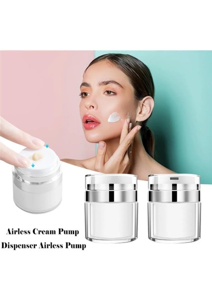 Krem Kutusu Kavanoz Akrilik Krem Doldurulabilir Vakumlu Şişe Basın Stili Krem Kavanoz indirimleri