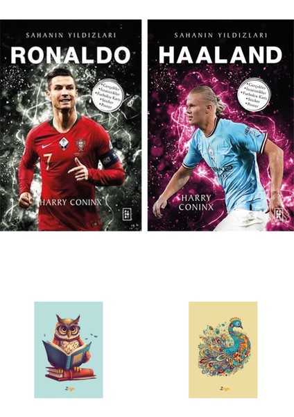Sahanın Yıldızları: Haaland - Ronaldo - Harry Coninx + Not Defterli Seti