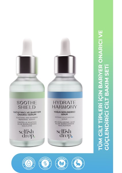 Bariyer Onarıcı Ve Güçlendirici Cilt Bakım Seti (Soothe Shield + Hydrate Harmony)