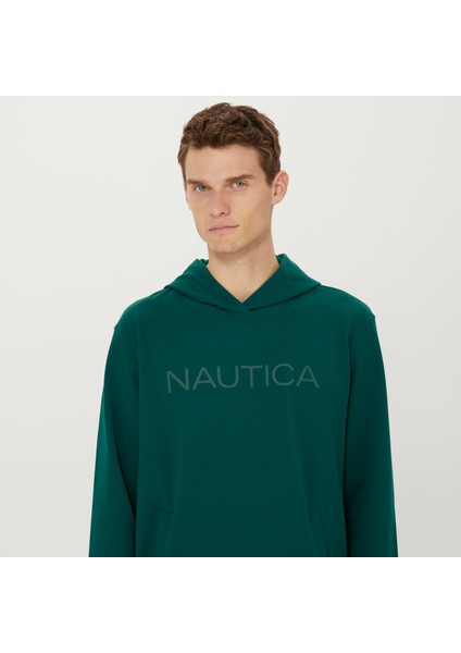 Erkek Yeşil Standart Fıt Uzun Kollu Sweatshırt KE37650T.3UE fırsatları