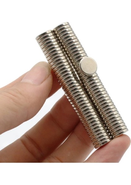 Yuvarlak Neodyum Mıknatıs Magnet 10X1,8 mm - Çok Amaçlı Güçlü Mıknatıs