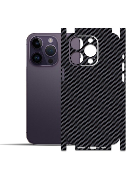 Apple iPhone 14 Pro ile Uyumlu Arka ve Yanlar Için Ipg Tam Koruma Dekoratif Sticker Kaplama (Kılıf Değildir)
