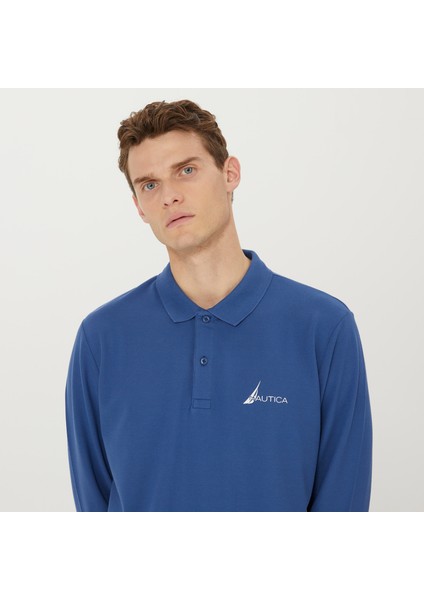 Nautıca Erkek Mavi Classıc Fıt Uzun Kollu Polo KE37400T.4UB fırsatları