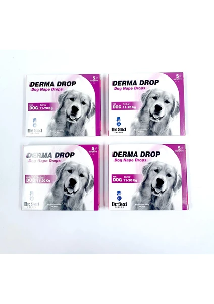 Dr Sed 11 - 20 kg  Köpekler Için 4'lü Damla Paketi 5 x 2 gr