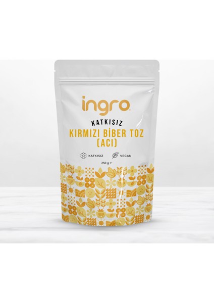 Ingro Kırmızı Biber Toz (Acı) 250 G