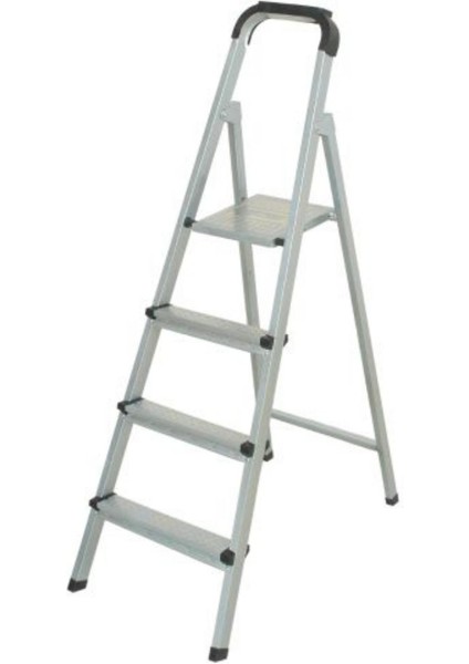 Merdiven 4 Basamaklı Statik Gri Tuarek