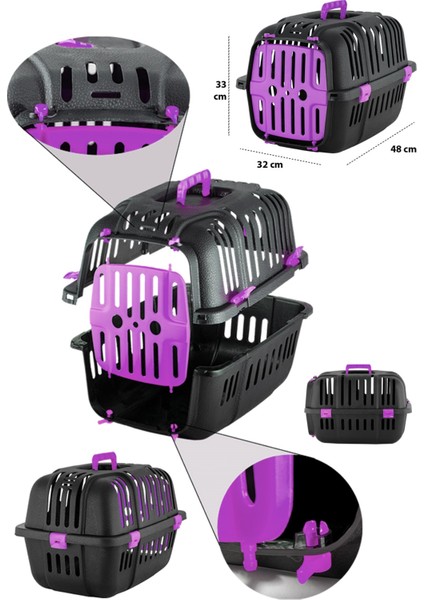 Açık Kedi Tuvaleti Kedi Başlangıç Seti - Mor At8 fiyatları