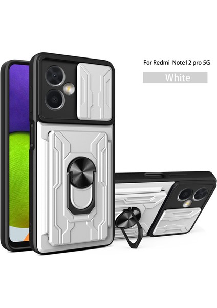 Xiaomi Redmi Note 12 Pro 5g Darbeye Dayanıklı Telefon Kılıfı, Halka Standı ve Kart Yuvası Için (Yurt Dışından)