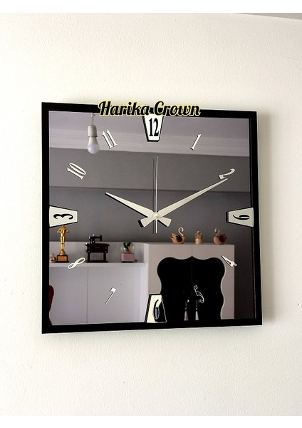 Gerçek Aynalı Dekoratif Duvar Saati (40- 50 Cm)