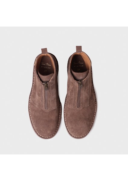 Kadın Bot Indıa-Sy Toni Pons Ankle Boot In Suede In Taupe modelleri