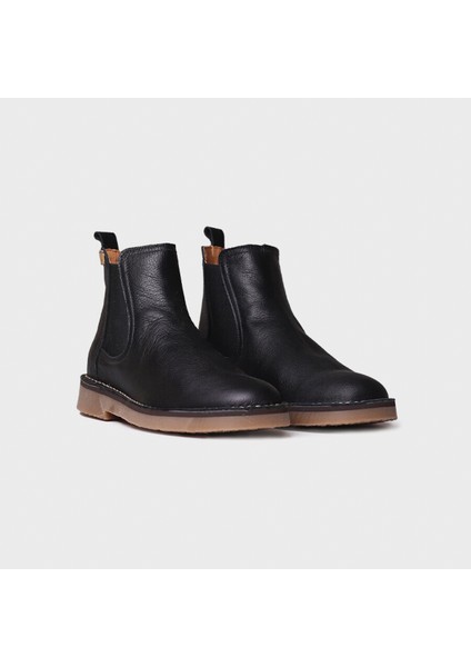 Kadın Bot Isa-Po Toni Pons Leather Ankle Boot In Black(Negre)